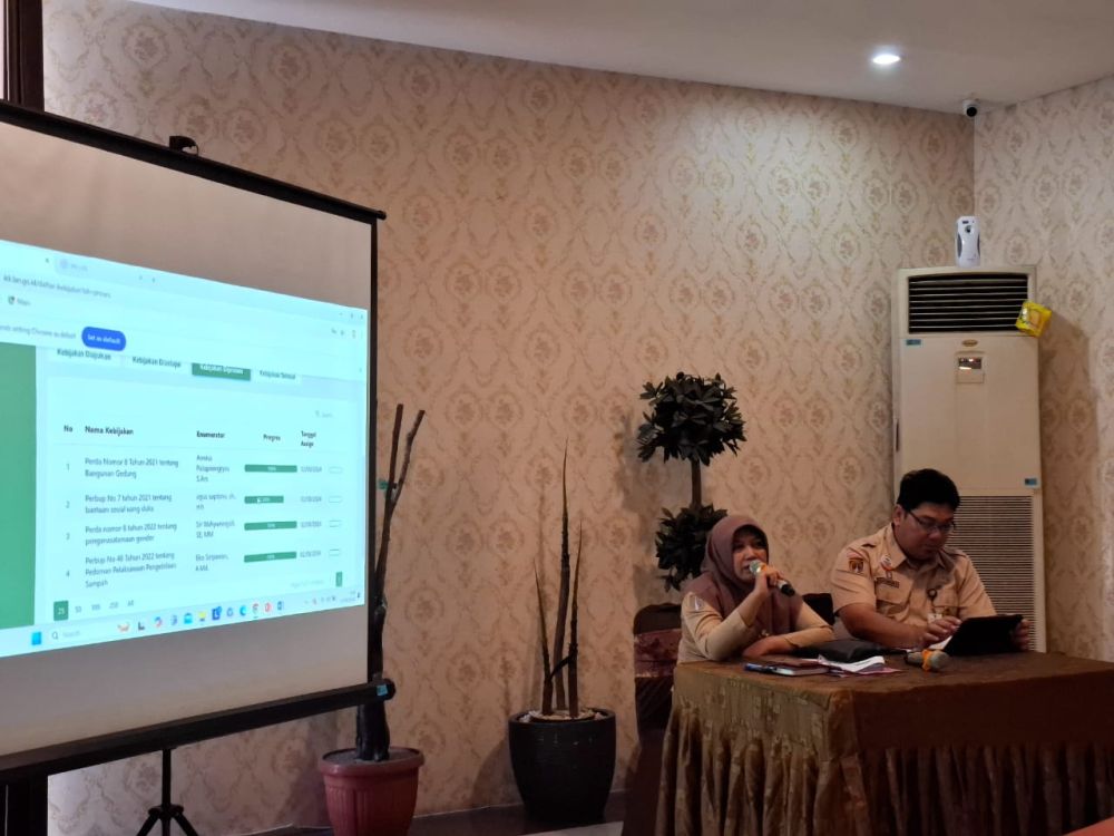 Rapat Koordinasi Evaluasi Penyusunan Indeks Kualitas Kebijakan (IKK) Kabgupaten Sukoharjo